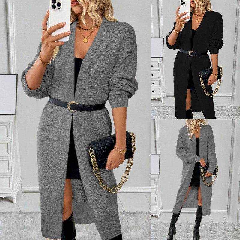 Robe Pull Longue Oversize — Col V
