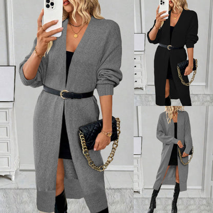 Robe Pull Longue Oversize — Col V