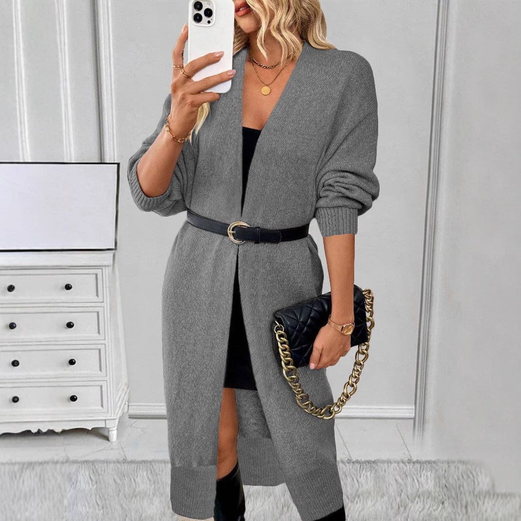 Robe Pull Longue Oversize — Col V
