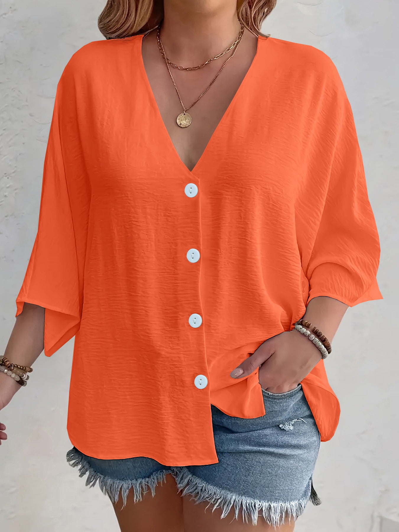 Blouse Oversize Col V